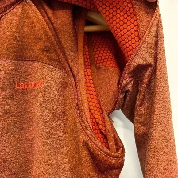 Lafuma x Montblanc Outdoor Full Zip Performance Jacket Gorpcore Orange Women's S - Picture 7 of 16